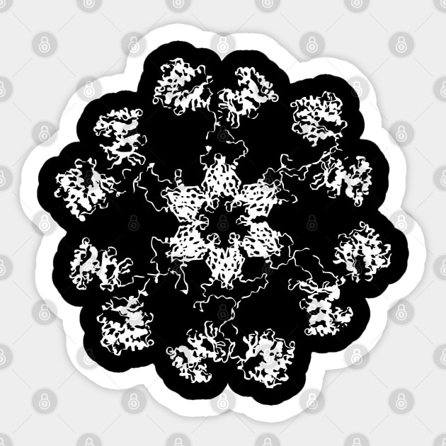 CaMKII Holoenzym, white Sticker by RosArt100